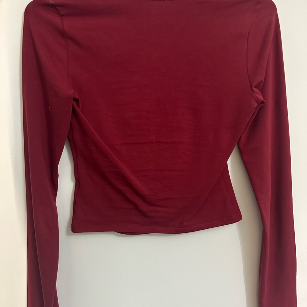 Garage Red Long Sleeve Top - Picture 3 of 3